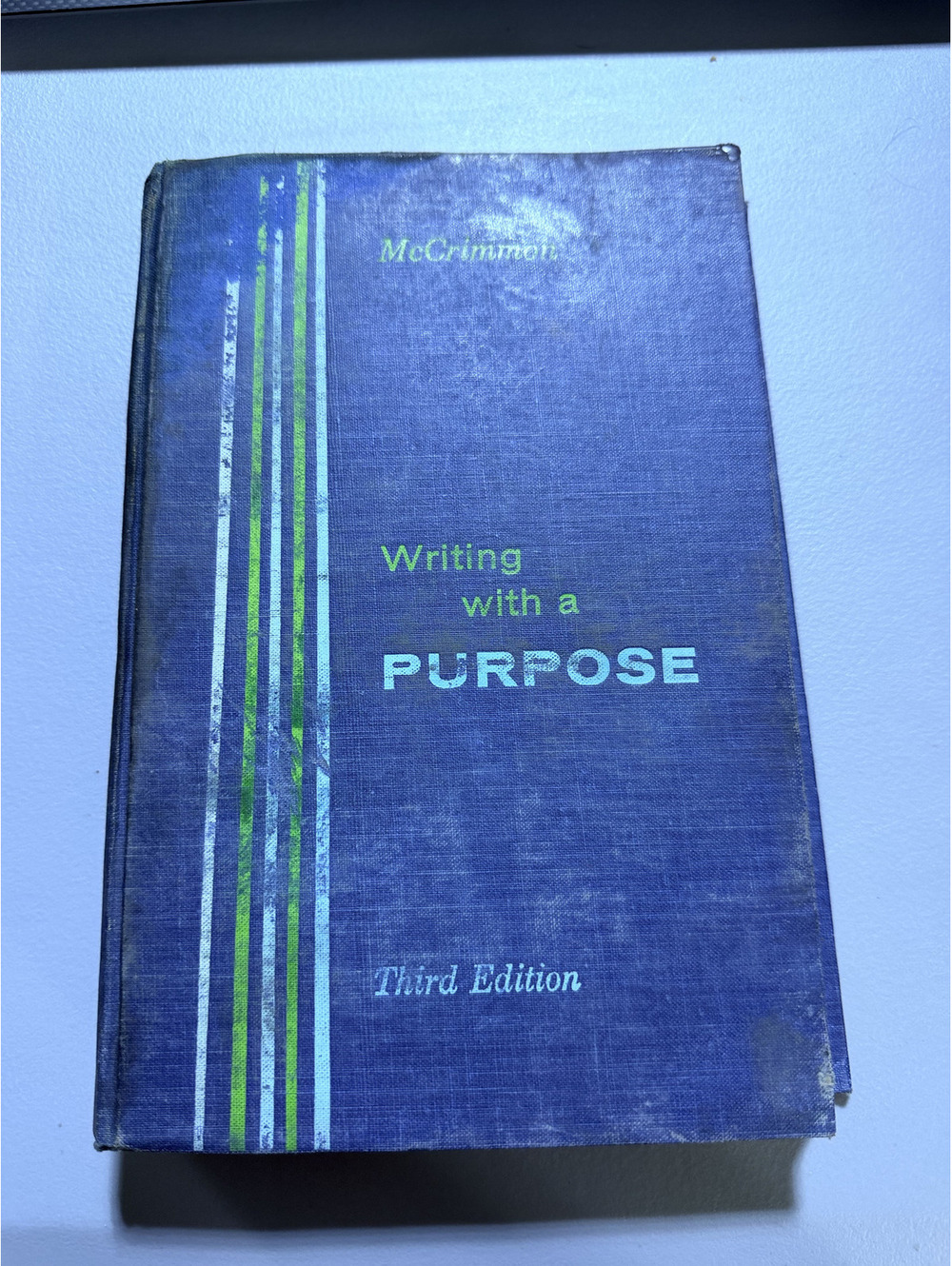 Writing With a Purpose 3rd Ed 1963 James M McCrimmon College Composition Grammar